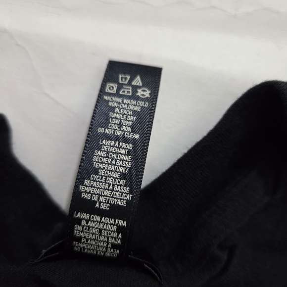 Skims Boyfriend Style T-shirt Tee Short Sleeve Black Size 2X Casual Comfy - Picture 8 of 8